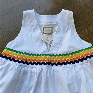 NWT eri&ali White ric rac dress from Anthropologie